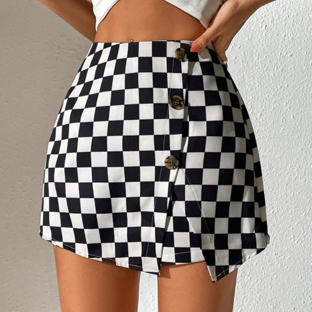 Checkered Skort